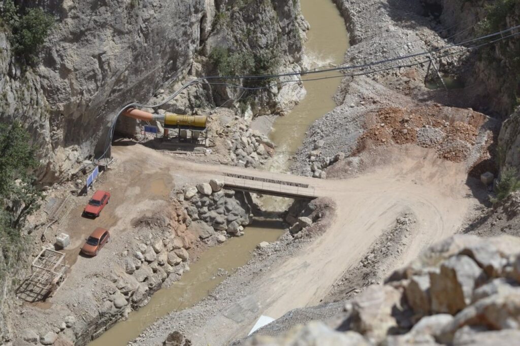 construction site of the Ulog hydropower plant